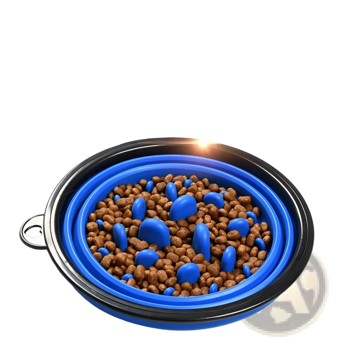 Slow Food Pet Bowl Collapsible Silicone 4 Pack