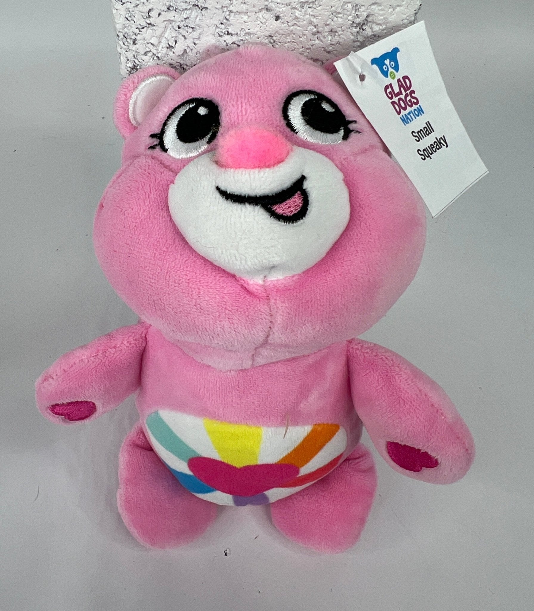 Care Bears Squeaky &amp; NO Squeak Dog Toys Upcycled Plush