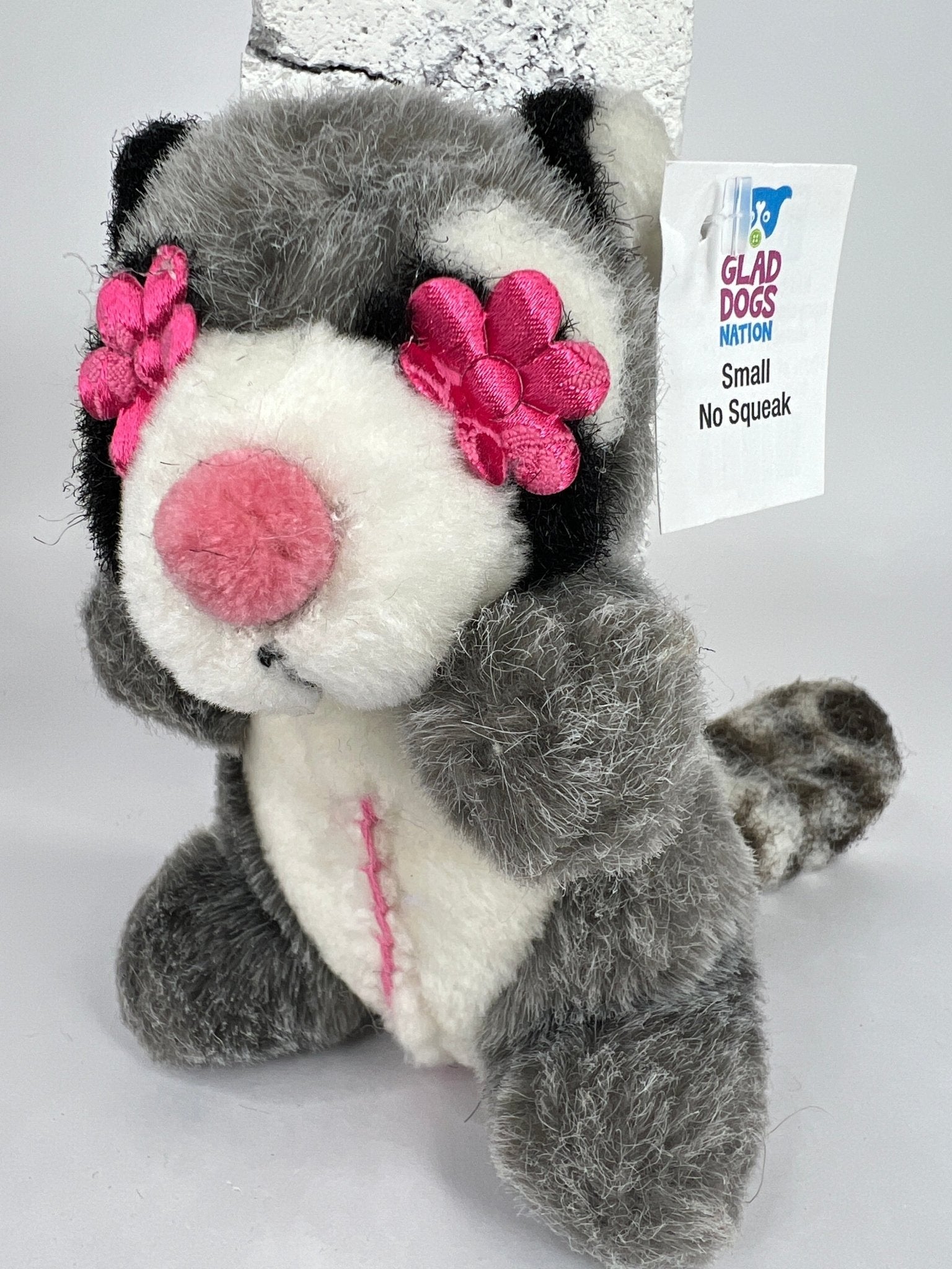 Small Stuffed NO SQUEAK Quiet Zone Dog Toys for Dogs 10-30 lbs.