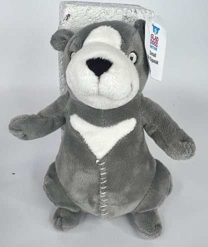 Small Stuffed NO SQUEAK Quiet Zone Dog Toys for Dogs 10-30 lbs.