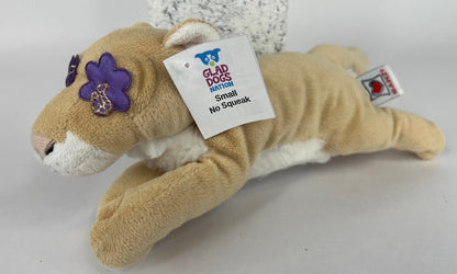 Small Stuffed NO SQUEAK Quiet Zone Dog Toys for Dogs 10-30 lbs.