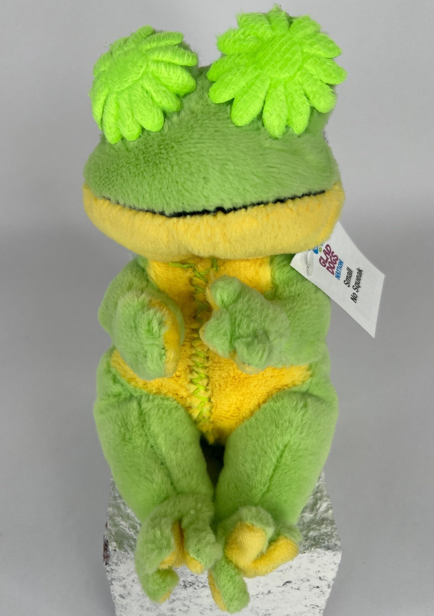 Small Stuffed NO SQUEAK Quiet Zone Dog Toys for Dogs 10-30 lbs.