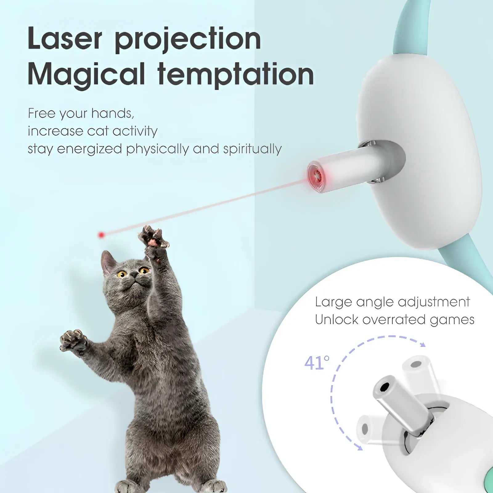 Smart Laser Cat Collar Interactive Usb Training Toy
