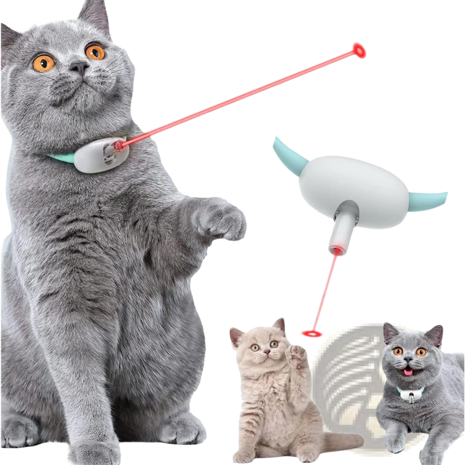 Smart Laser Cat Collar Interactive Usb Training Toy
