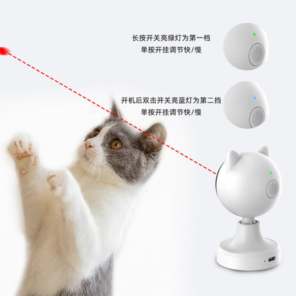 Smart Laser Cat Teaser Toy Usb Rechargeable Abs