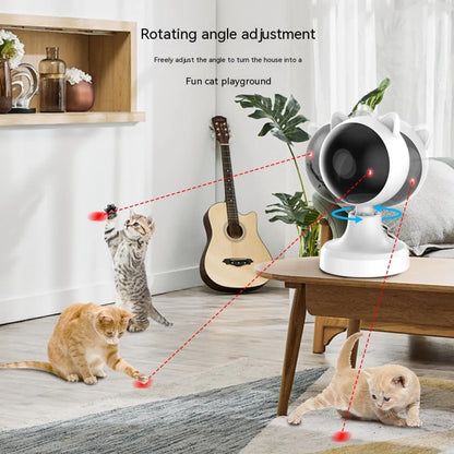 Smart Laser Cat Teaser Toy Usb Rechargeable Abs