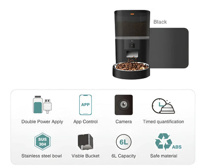 Smart Pet Feeder with Camera and Video Monitoring