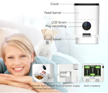 Smart Wifi Pet Feeder 4.5l for Cats and Dogs