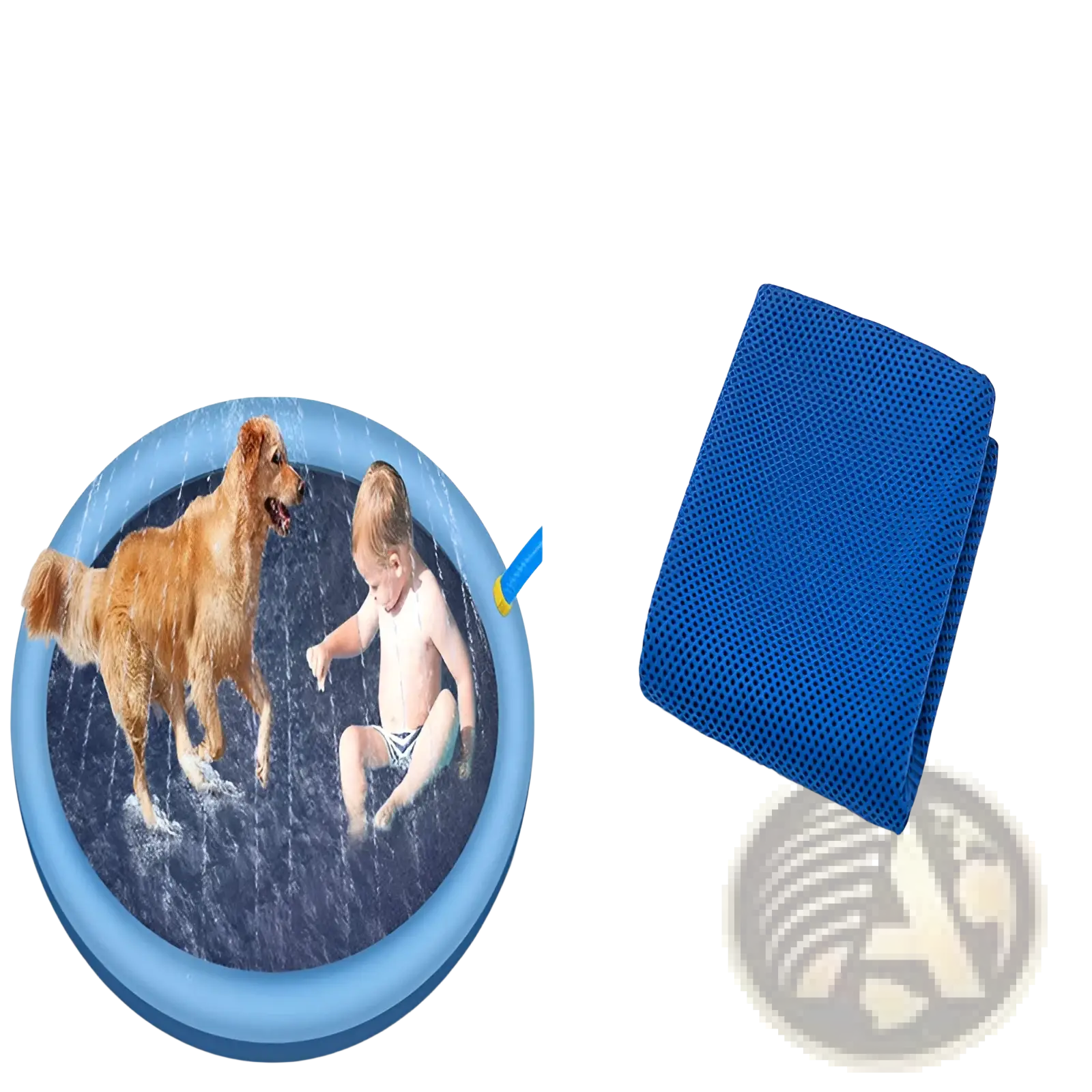 Splash Pad Non-slip Inflatable Dog Sprinkler Mat