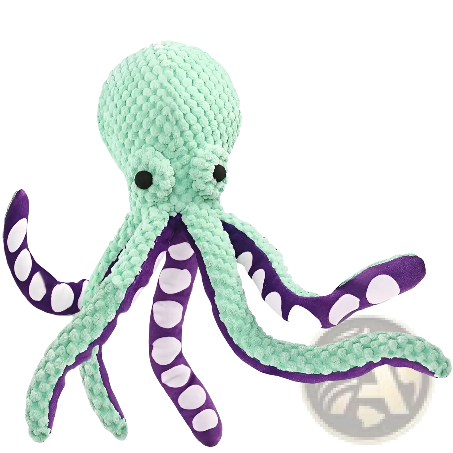Squeaky Octopus Plush Pet Toy with Textured Fabric
