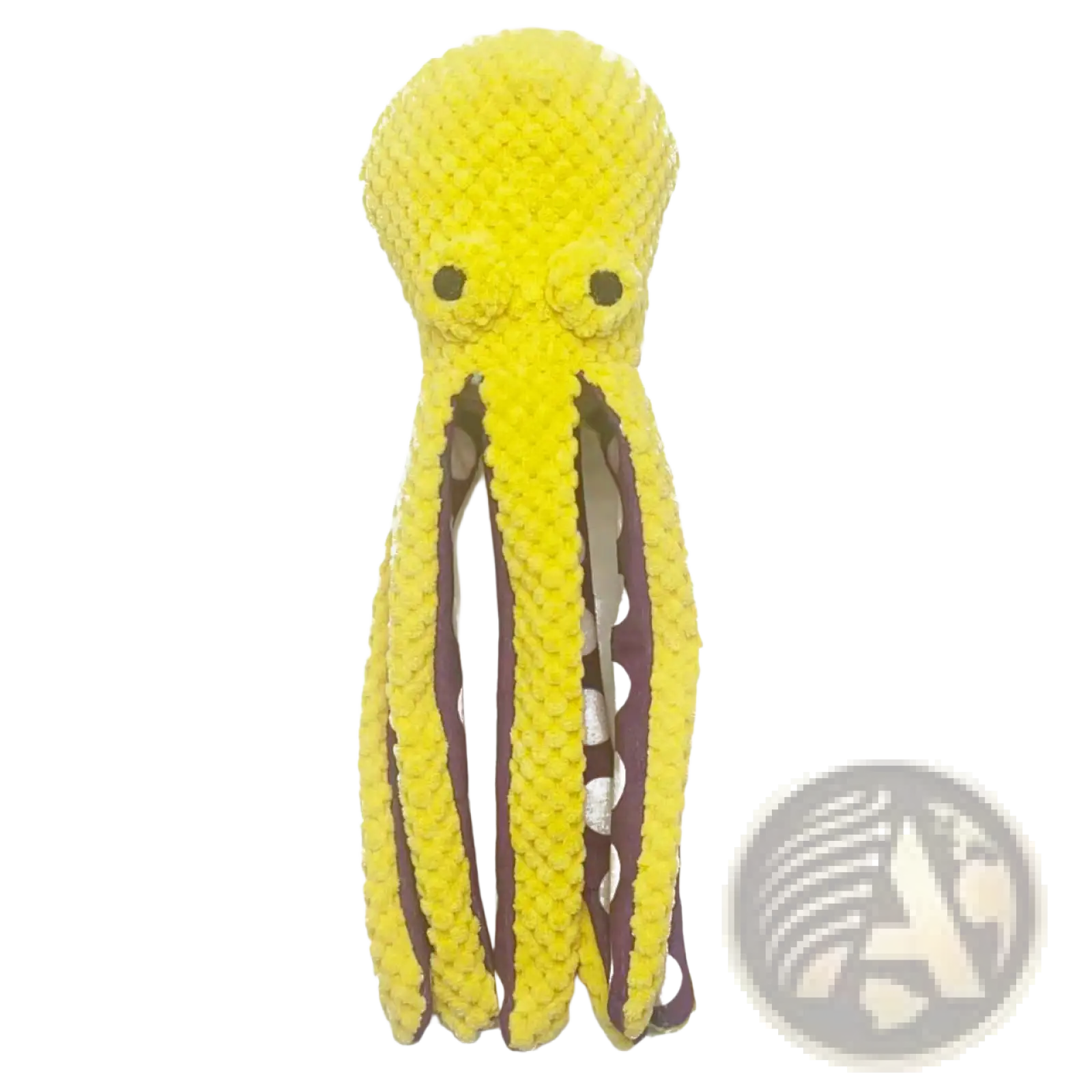 Squeaky Octopus Plush Pet Toy with Textured Fabric
