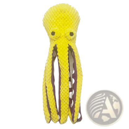 Squeaky Octopus Plush Pet Toy with Textured Fabric