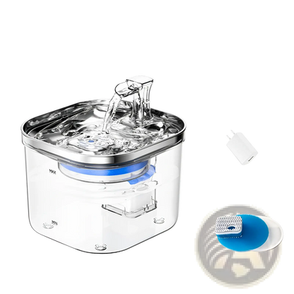 Stainless Steel Cat Water Fountain Automatic Pet Dispenser