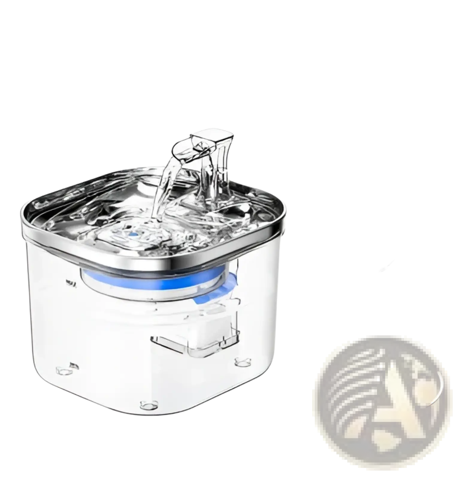 Stainless Steel Cat Water Fountain Automatic Pet Dispenser