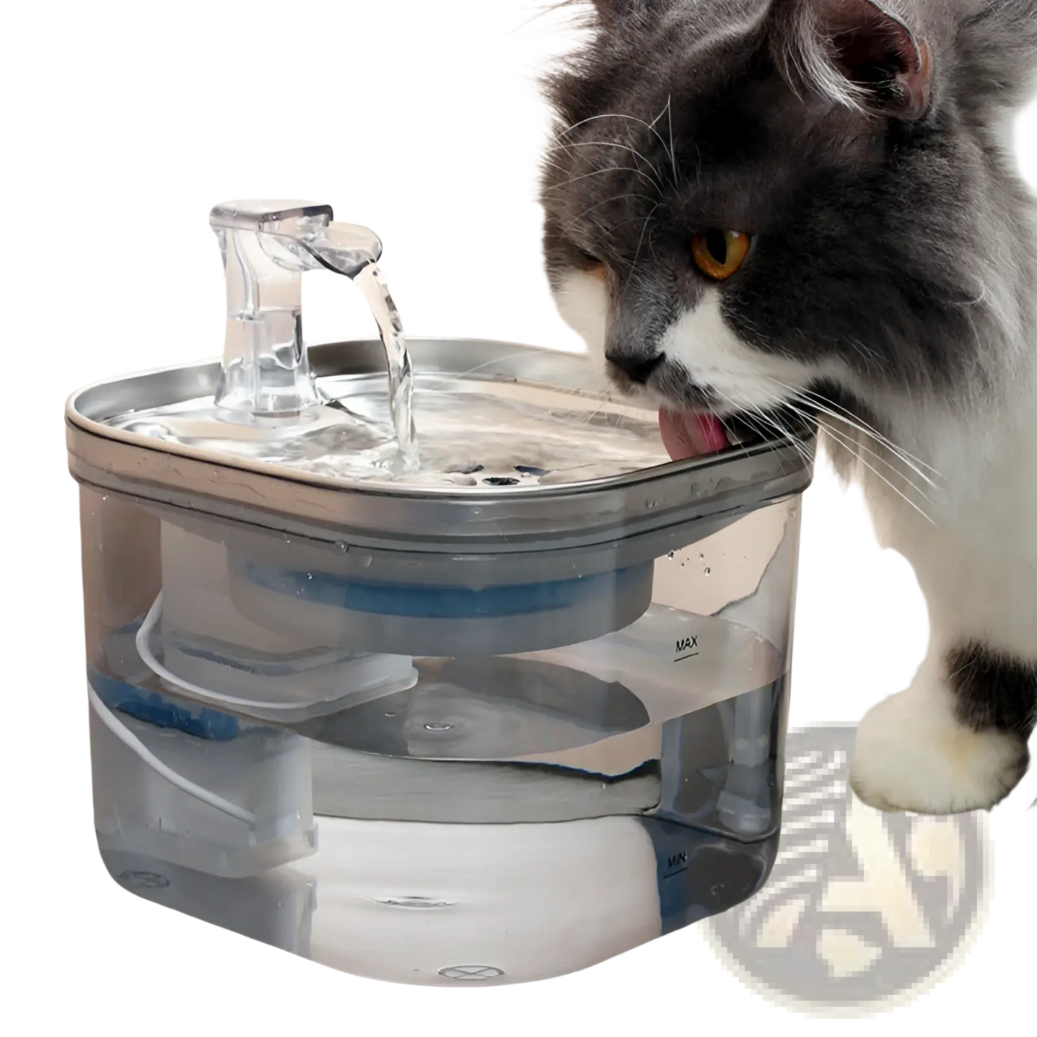 Stainless Steel Cat Water Fountain Automatic Pet Dispenser