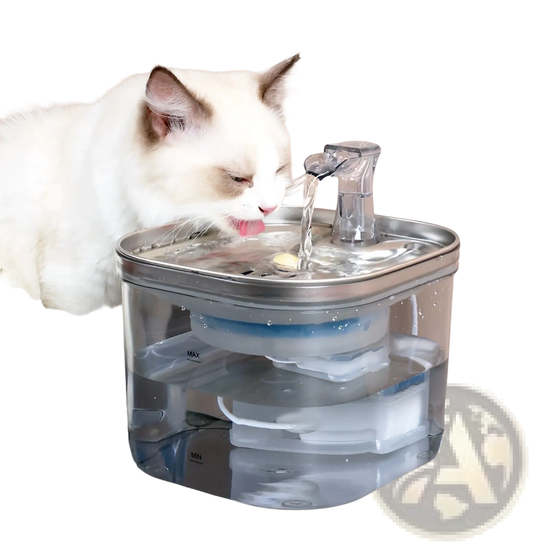 Stainless Steel Cat Water Fountain Automatic Pet Dispenser