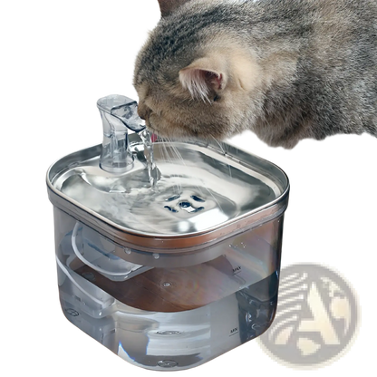 Stainless Steel Cat Water Fountain Automatic Pet Dispenser