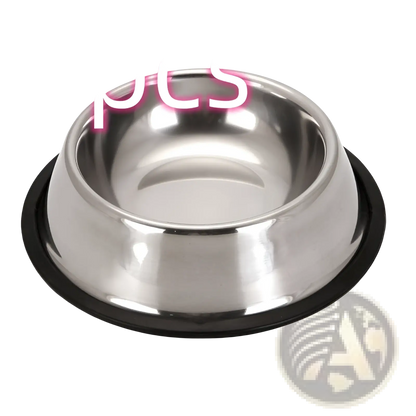Stainless Steel Pet Bowls with Non Slip Rubber Base