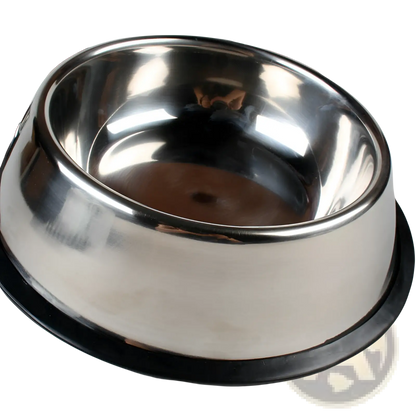 Stainless Steel Pet Bowls with Non Slip Rubber Base