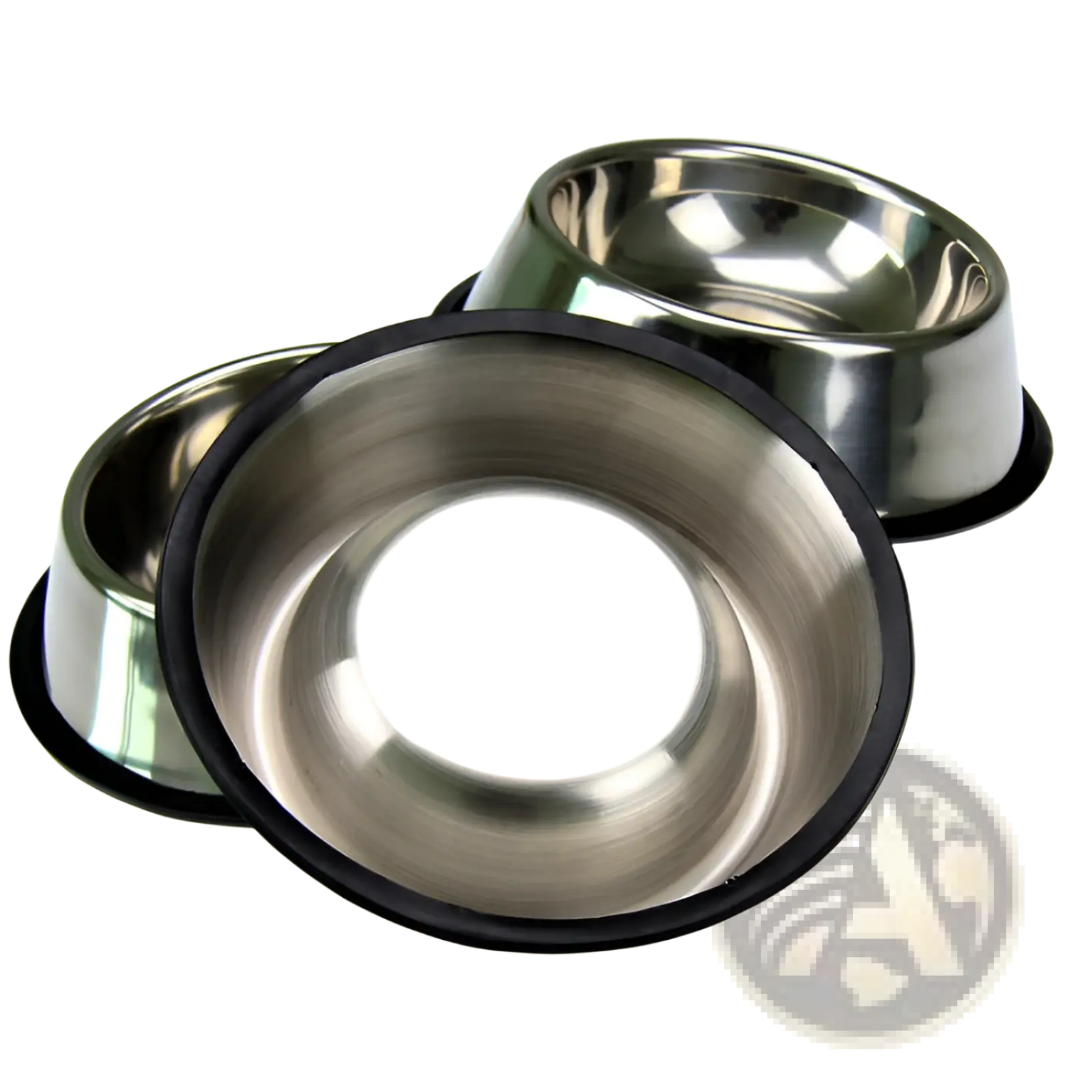 Stainless Steel Pet Bowls with Non Slip Rubber Base