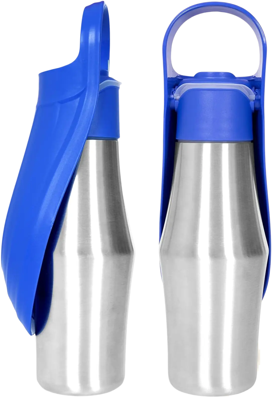 Stainless Steel Pet Water Bottle with Silicone Bowl
