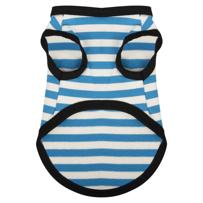 Striped Cotton Dog Vest Summer Pet Clothes