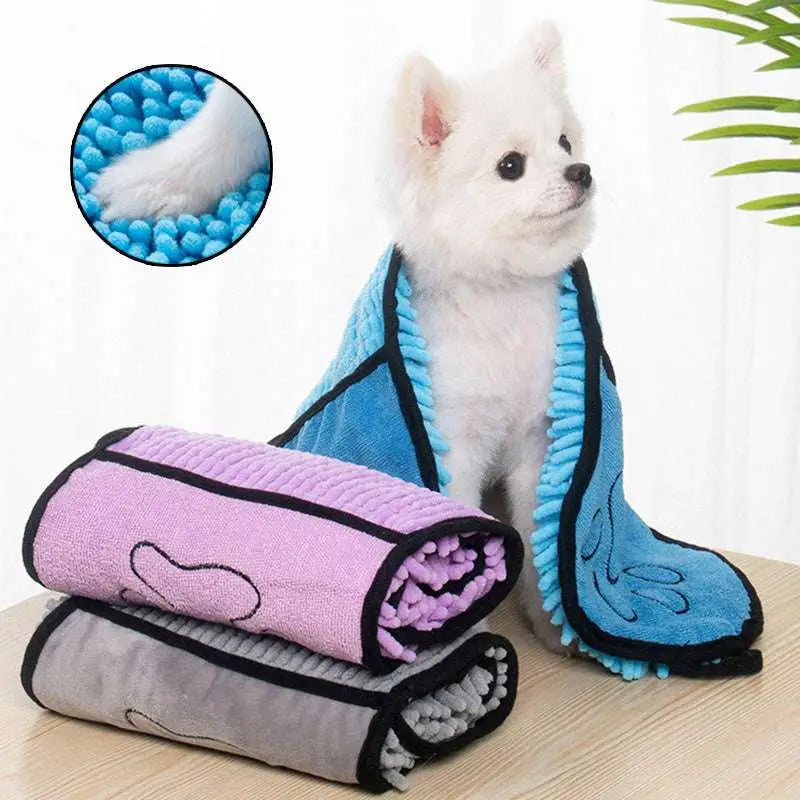 Super Absorbent Microfiber Bath Towel for Dogs Cats