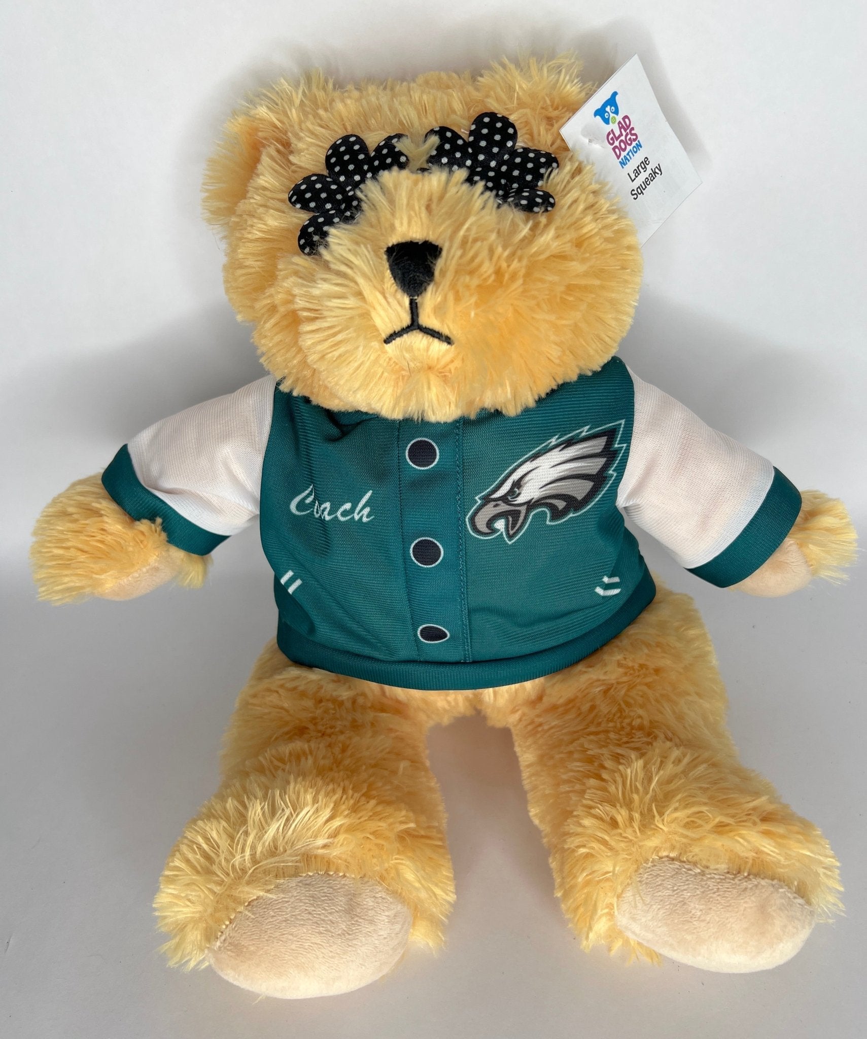 Team Spirit Stuffed SQUEAKY Dog Toys: Sport Mascots &amp; Players of All Sizes