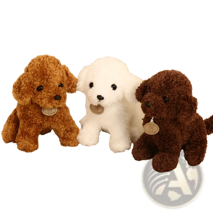Teddy Dog Plush Toy Fluffy Poodle Stuffed Animal