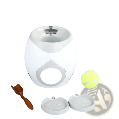 Tennis Ball Food Launcher and Smart Pet Feeder