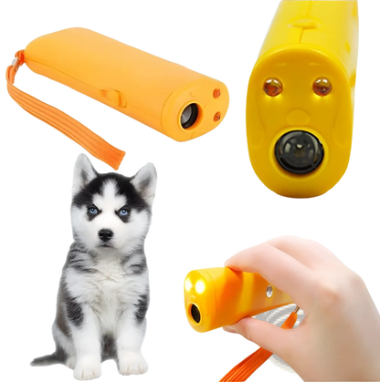 Ultrasonic Dog Trainer and Led Barking Deterrent Flashlight