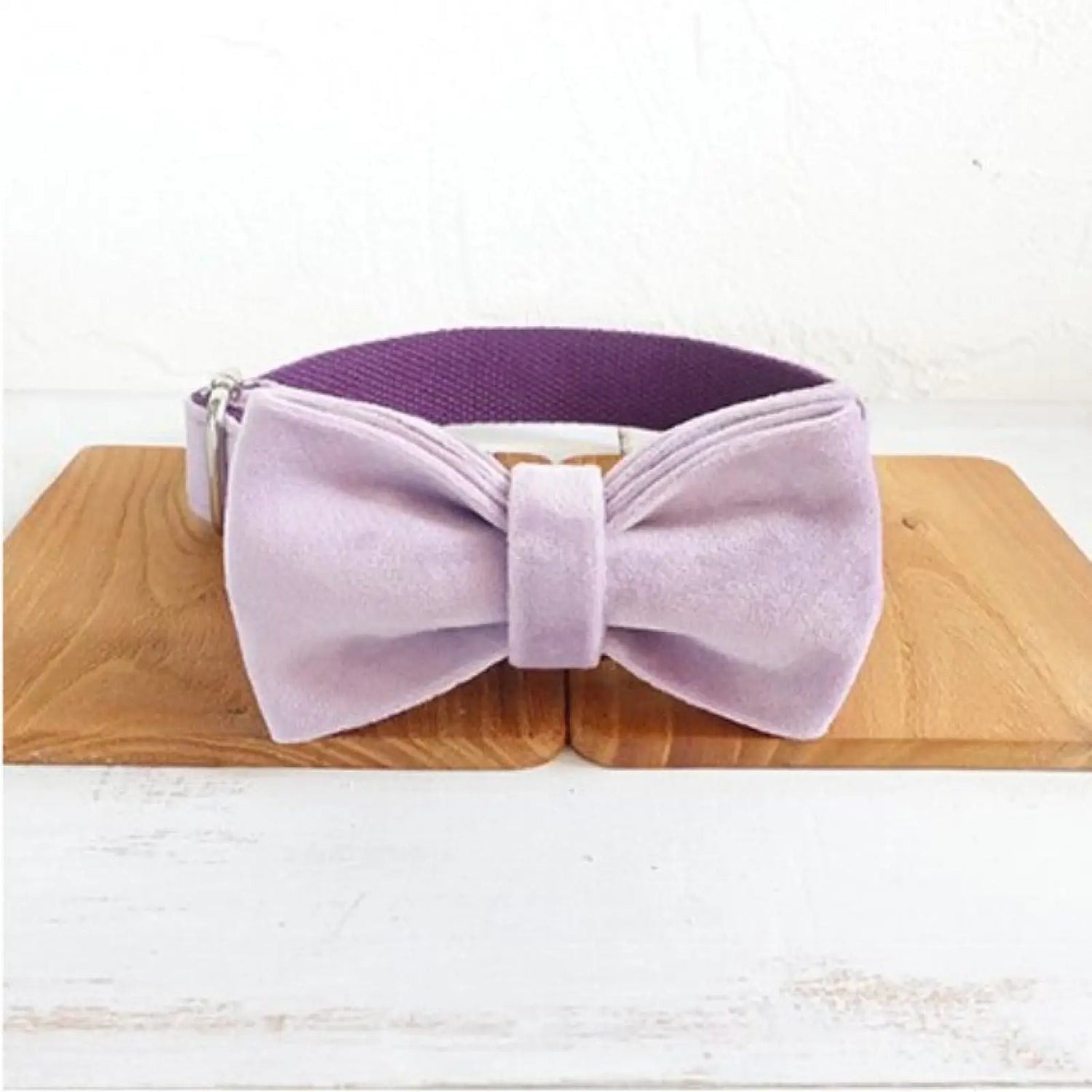 Velvet Pet Leash and Harness Set Light Purple