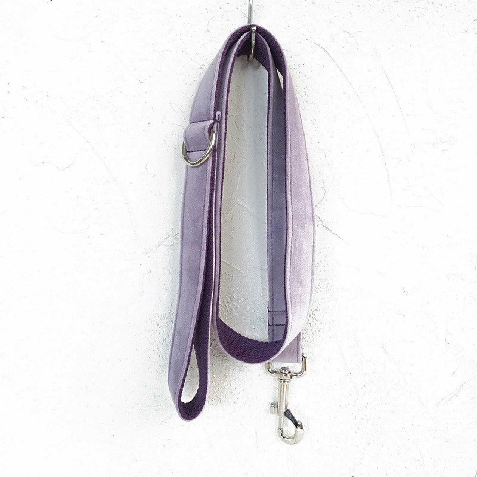 Velvet Pet Leash and Harness Set Light Purple