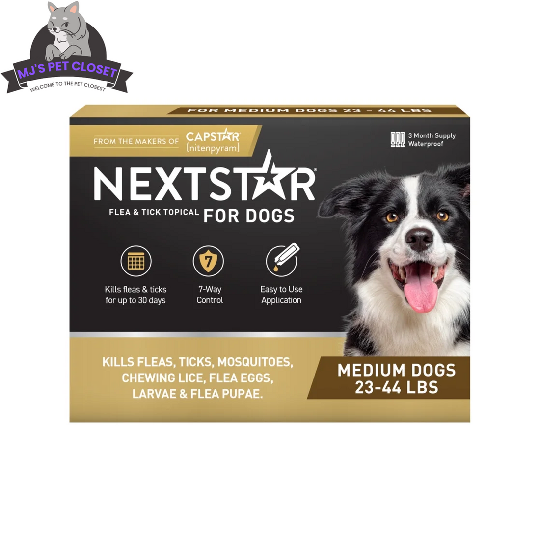 Ultimate 2-Pack Flea &amp; Tick Defense for Dogs 23-44 Lbs - 3-Month Supply for Fast Relief