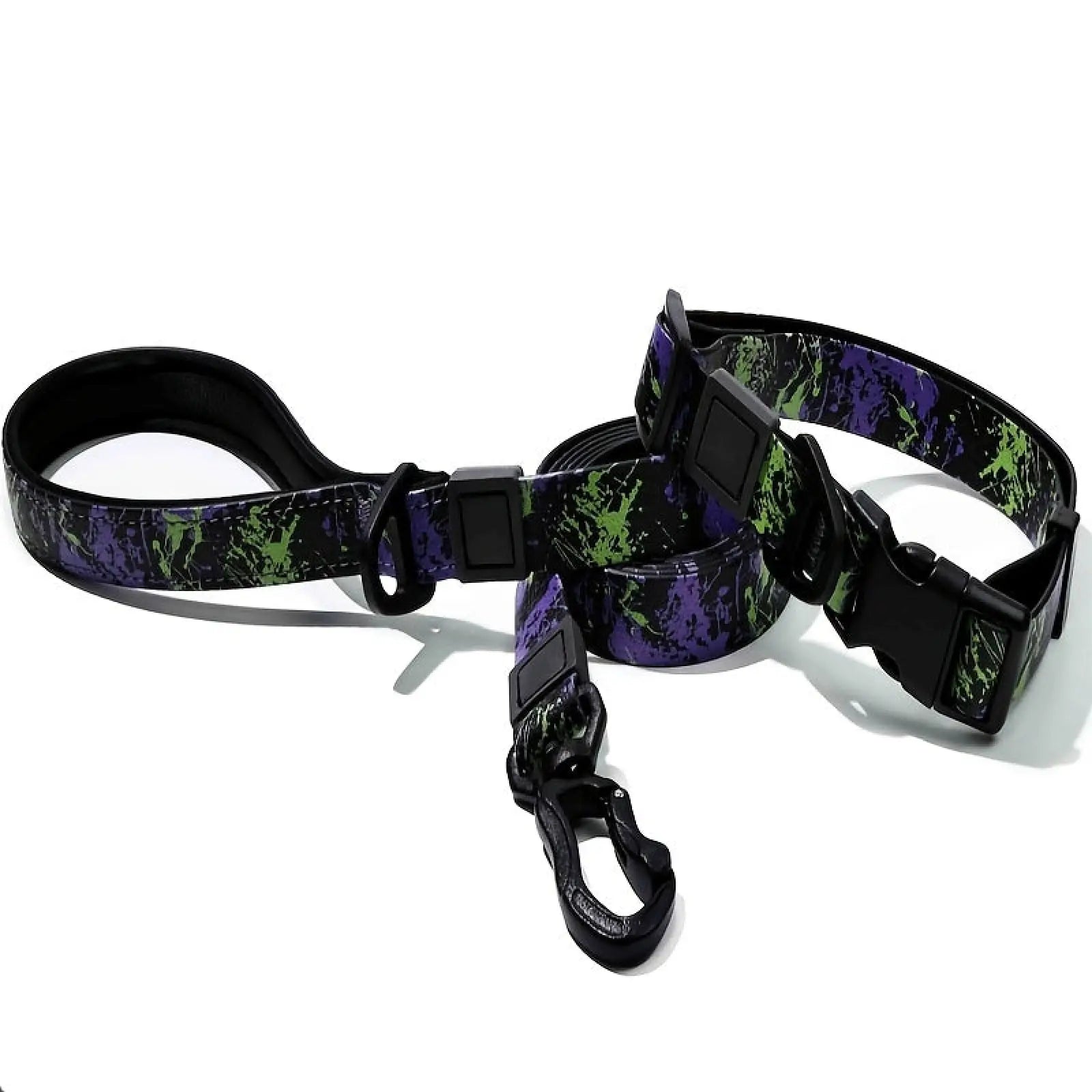 Waterproof Pvc Dog Leash and Collar Set Small