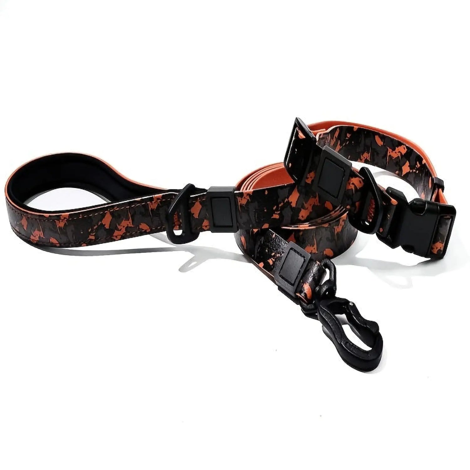 Waterproof Pvc Dog Leash and Collar Set Small