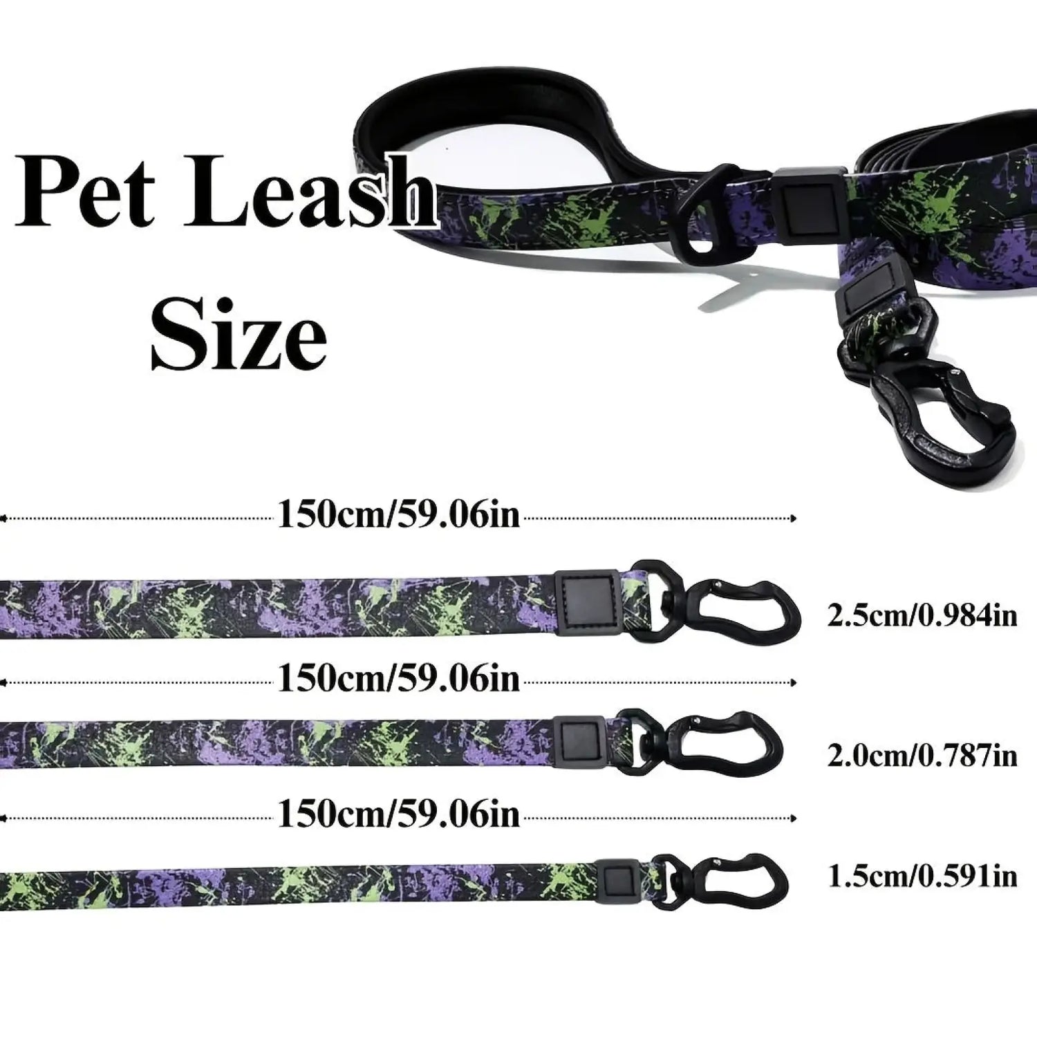 Waterproof Pvc Dog Leash and Collar Set Small