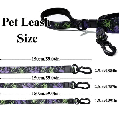 Waterproof Pvc Dog Leash and Collar Set Small