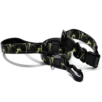 Waterproof Pvc Dog Leash and Collar Set Small