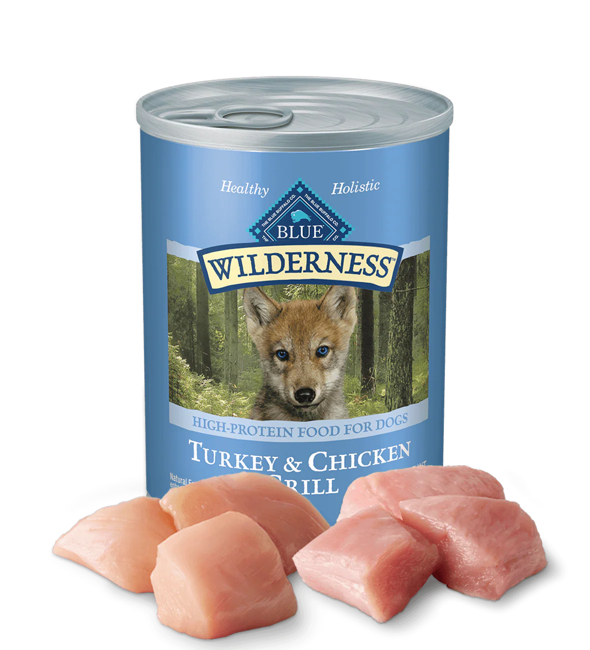 Blue Buffalo Wilderness Puppy Turkey &amp; Chicken Grill Wet Dog Can (12.5oz)