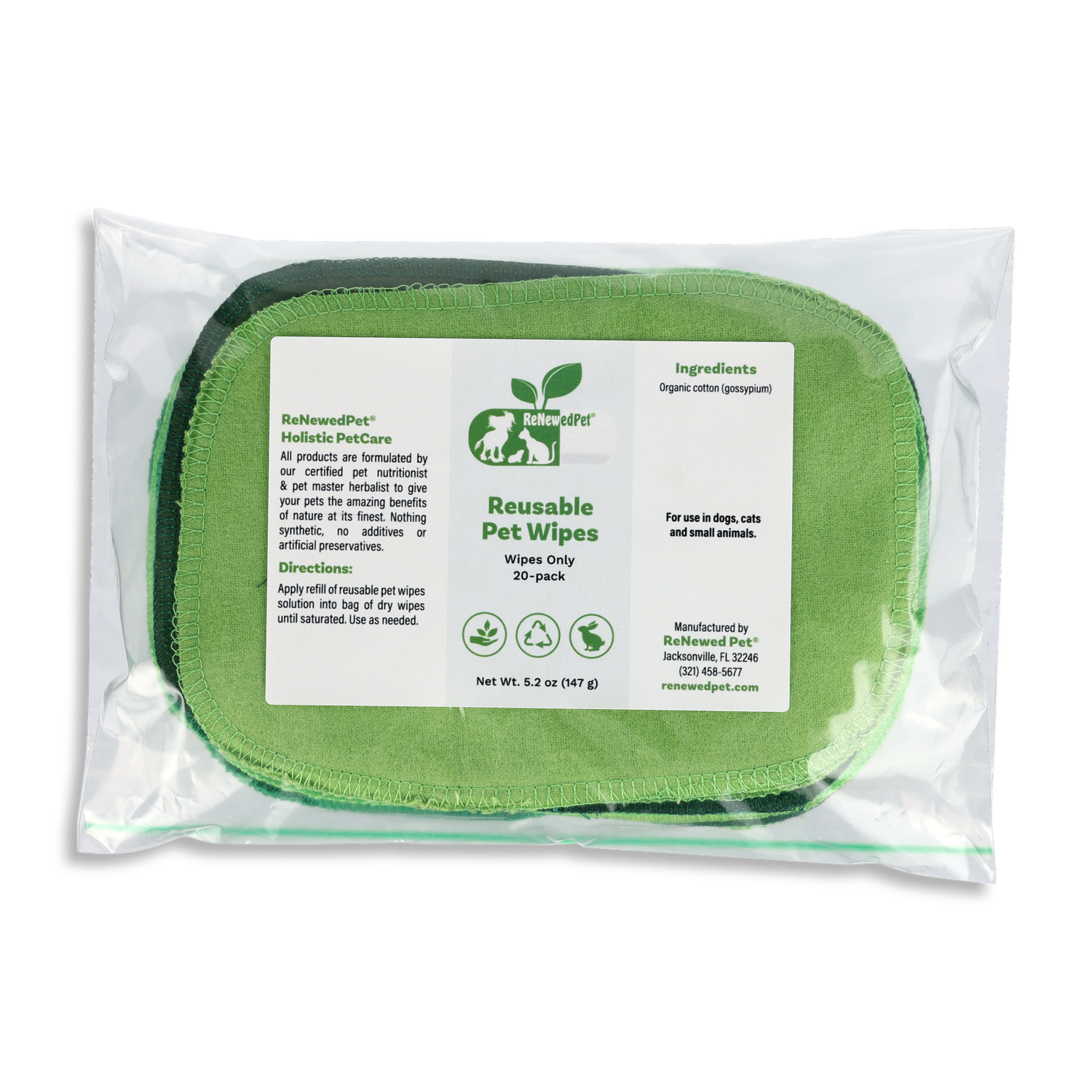4-ALL PETS REUSABLE PET WIPES