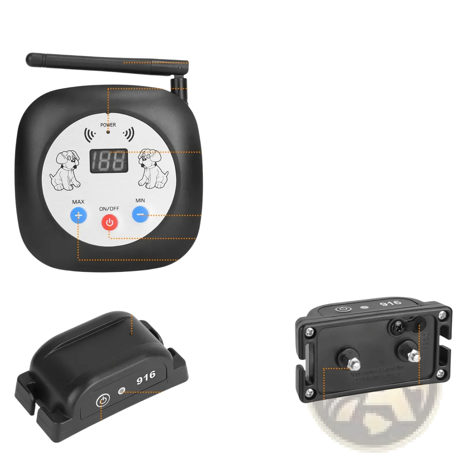 Wireless Dog Fence System with Gps Location Monitor Collar