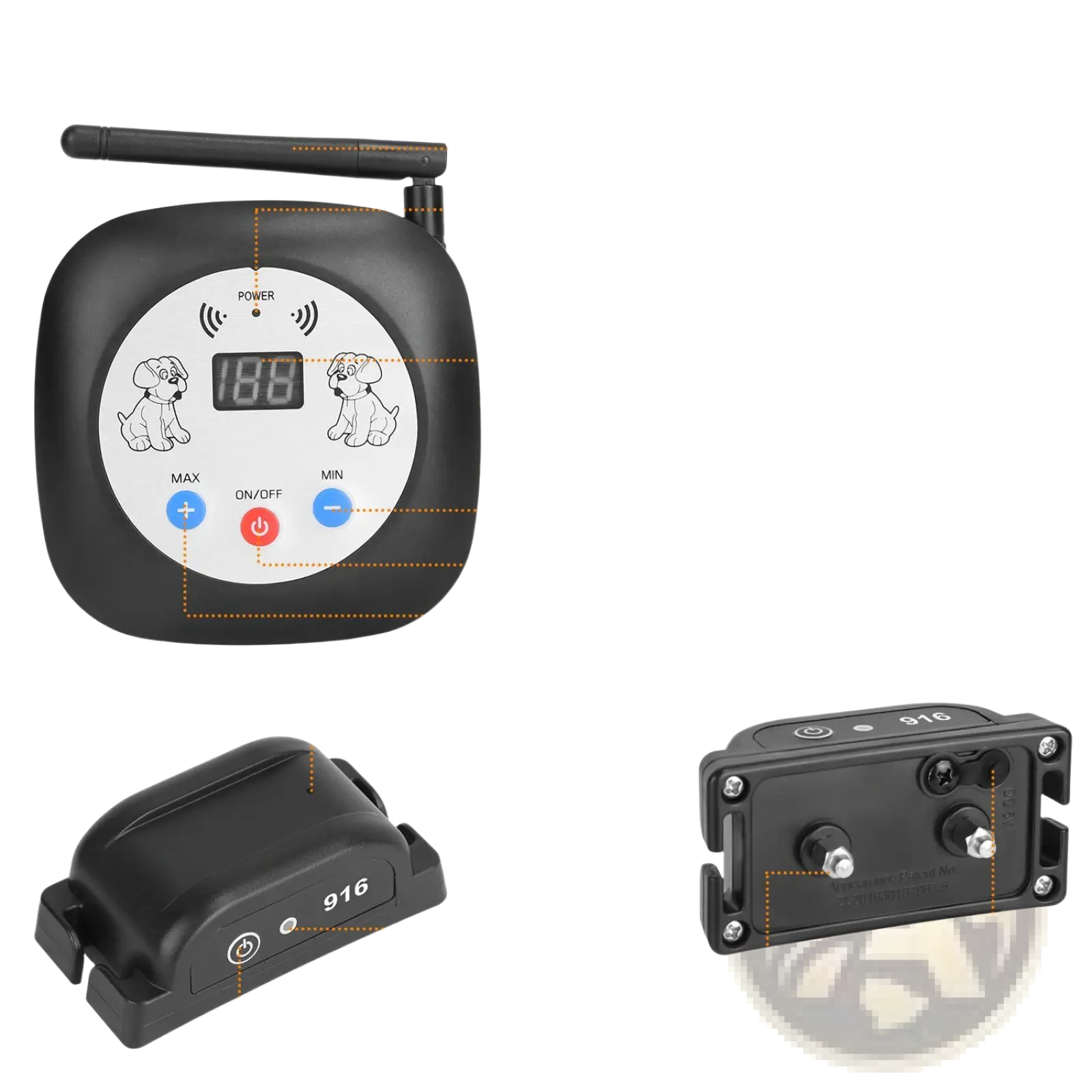 Wireless Dog Fence System with Gps Location Monitor Collar