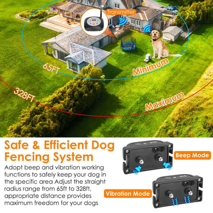 Wireless Dog Fence System with Gps Location Monitor Collar