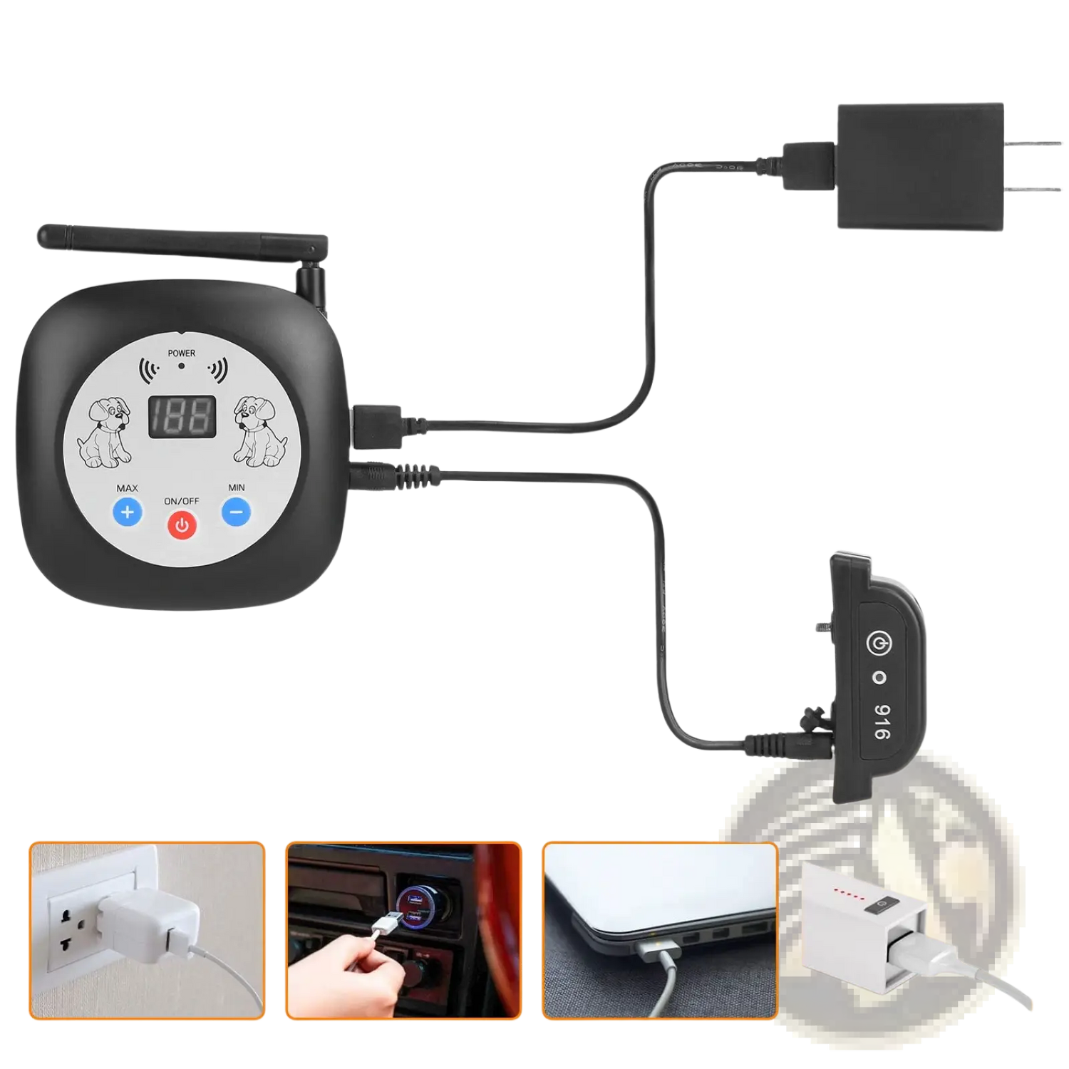 Wireless Dog Fence System with Gps Location Monitor Collar