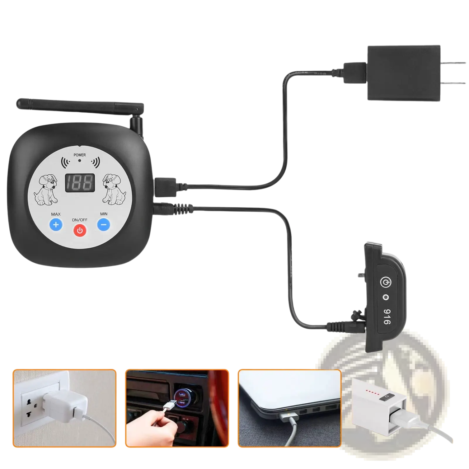 Wireless Dog Fence System with Gps Location Monitor Collar