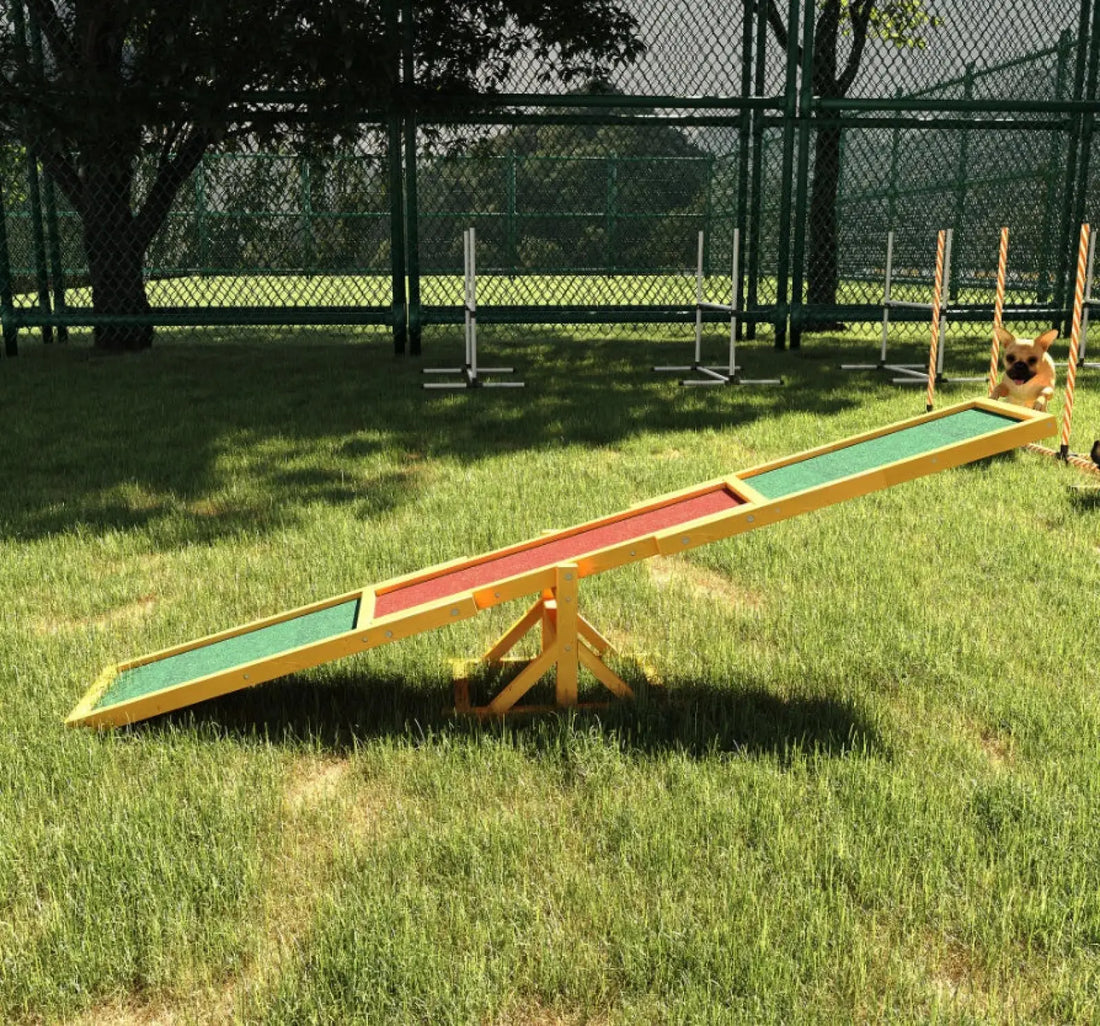 Wooden Dog Agility Seesaw Training Exercise Equipment