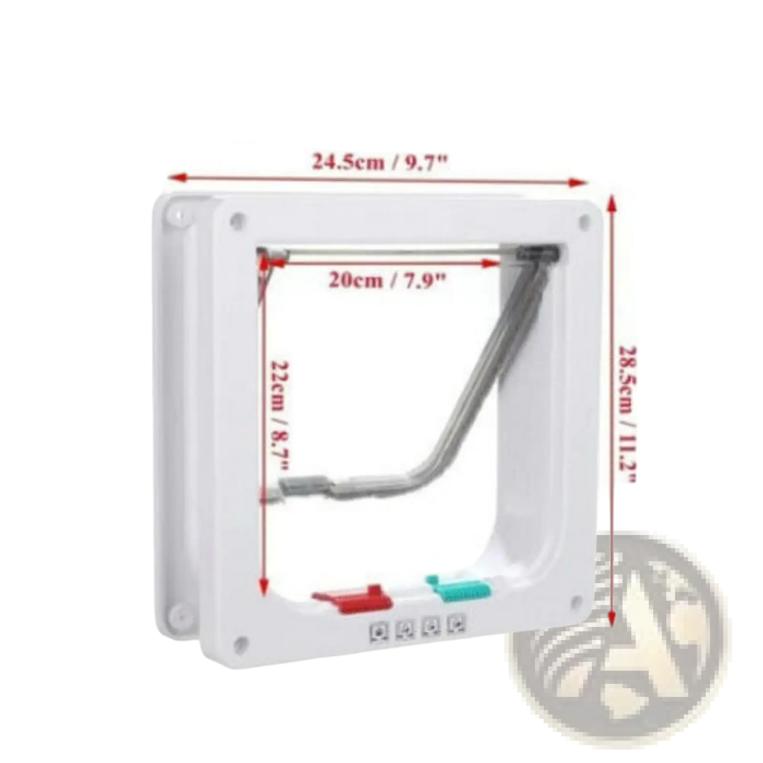 Xl Pet Door 4 Way Locking Magnetic Dog Cat Flap White