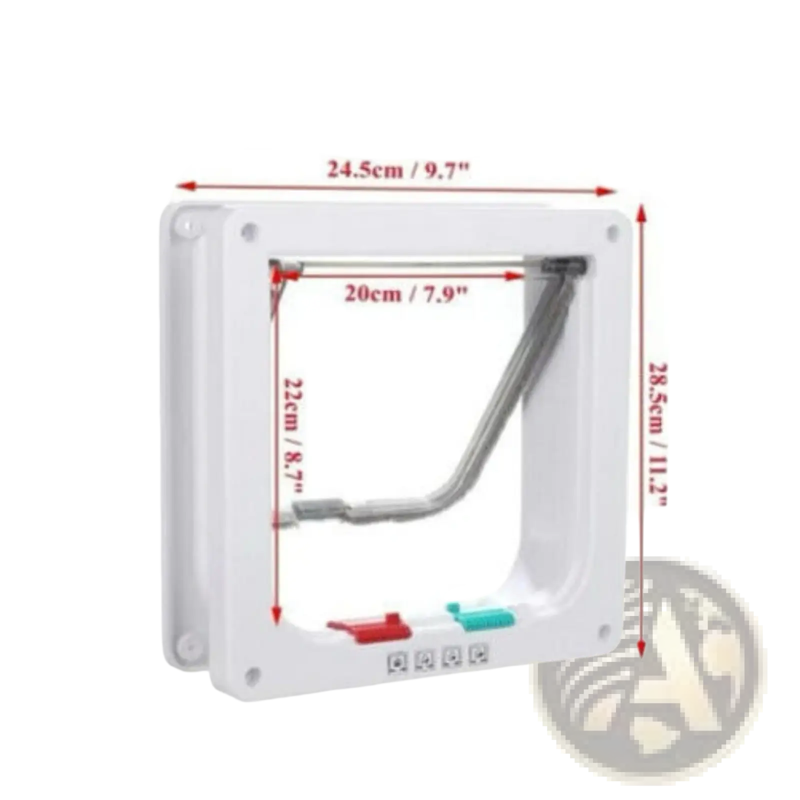 Xl Pet Door 4 Way Locking Magnetic Dog Cat Flap White