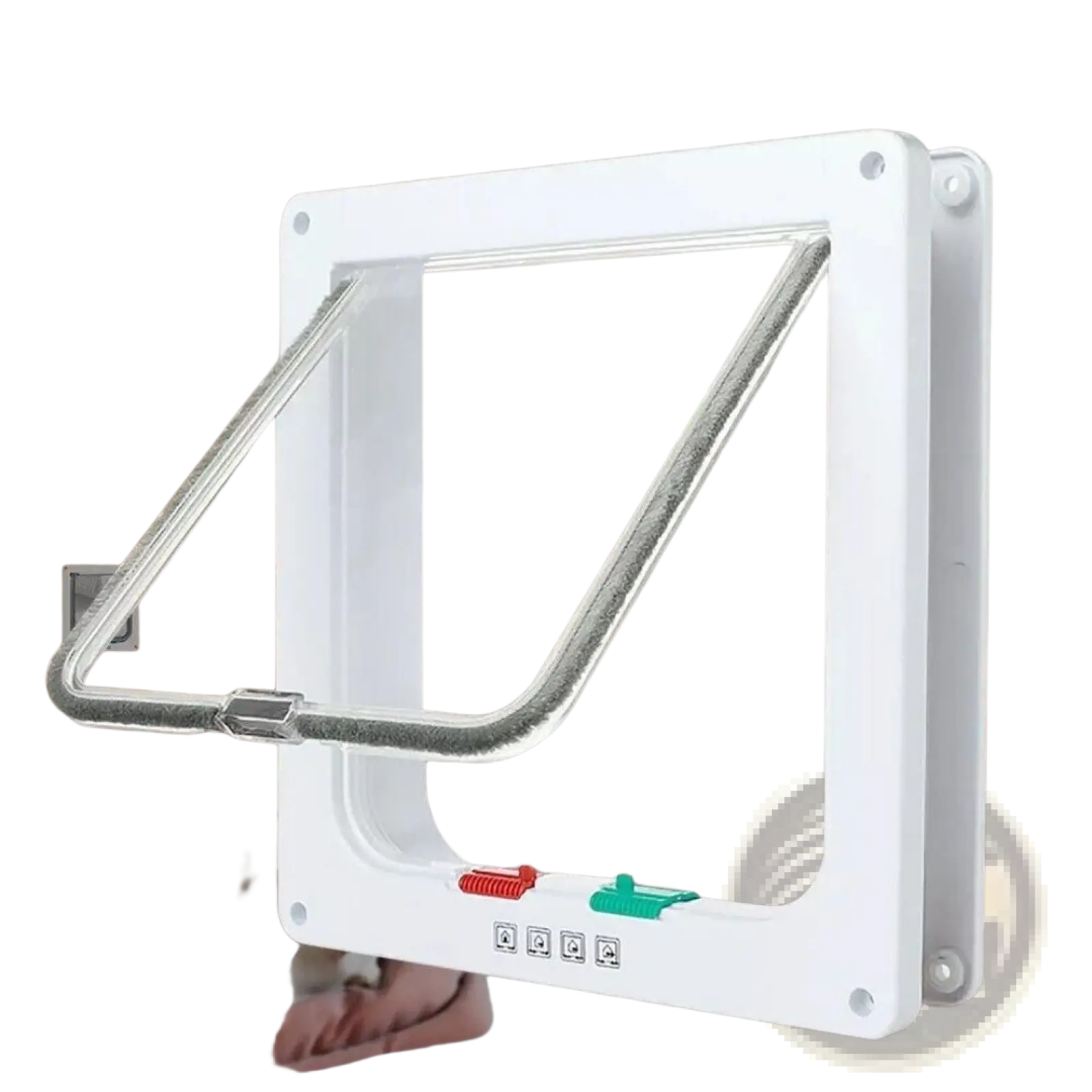 Xl Pet Door 4 Way Locking Magnetic Dog Cat Flap White